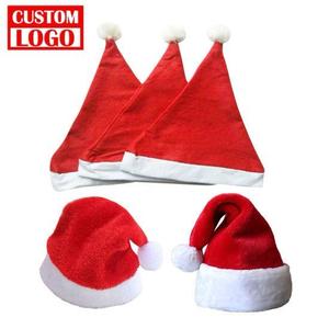 Gorro de Santa Claus Rojo y Blanco de Piel Sintética para Niños y Adultos, Gorro Navideño Unisex Ajustable - Product Image 3