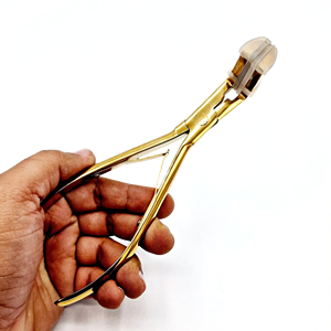 Pince à extensions de cheveux professionnelle en acier inoxydable - Outil durable et écologique pour les salons de beauté et les professionnels - Product Image 4