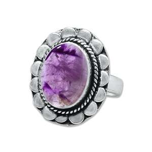 Natural Star <b>Amethyst</b> Gemstone 925Sterling <b>Silver</b> Handmade <b>Ring</b> Multi Cabochon Purple Stone <b>Ring</b> for Women Jewelry Gift - Product Image 2