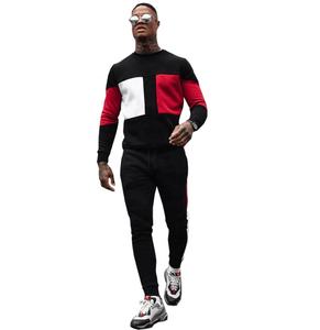 Fabricante de ropa atlética Conjunto de dos piezas con forro polar de invierno Sudadera con capucha Jogger Chándal Trajes de sudor a juego para hombres - Product Image 5
