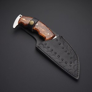 Couteau utilitaire à lame fixe fait main sur mesure, acier D2, manche en résine, couteau de camping extérieur EDC, fabricant OEM ODM en gros - Product Image 4