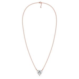 สร้อยคอจี้รูปหัวใจแบบโซลิแทร์ - Product Image 6