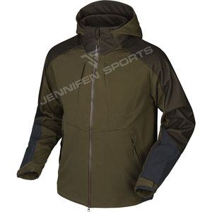 Veste de chasse pour homme avec logo personnalisé, tissu en laine/softshell, qualité supérieure, style unique, imperméable et coupe-vent, vêtements de chasse pour hommes - Product Image 1