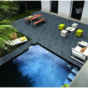 Dalles de terrasse de qualité commerciale 20 mm d'épaisseur 600x900 mm, carreaux de porcelaine extérieurs robustes pour salle de bain, centre commercial et hall, Anthracite - Product Image 4