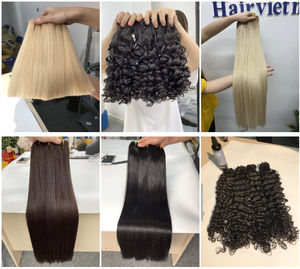 Hot Blonde 613 Natural Straight Vietnamese Hair Weaving Professional Extensión de cabello de doble trama Hot Trend Vietnam Manufacturer - Product Image 5