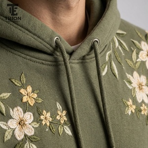 Sweat à capuche brodé pour homme, offrant un confort doux, une chaleur agréable et des broderies élégantes, idéal pour les sorties décontractées, les voyages, les week-ends et l'usage quotidien. - Product Image 6