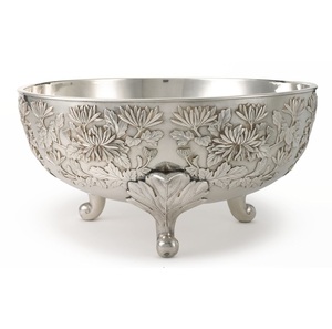 Enfriador de Vino Clásico de Metal Dorado al por Mayor, Tazón para Hielo con Pedestal, Recipiente Decorativo para Servir, para Bar o Fiesta, Capacidad de 5L - Product Image 5