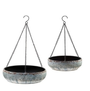 Modern Metal Wall Hanging <b>Succulent</b> Planters With Three <b>Pots</b> For Indoor Outdoor Greenery Decor - Product Image 3