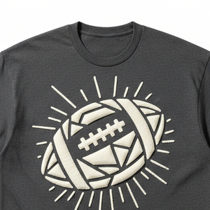 Camiseta de algodón premium con estampado puff, logotipo personalizado, cuello caído, estilo streetwear para hombre, camisetas gráficas de alta calidad. - Product Image 4