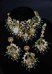 Nouvelle Collection : Parures de Bijoux Indiens Bollywood en Laiton Plaqué Or 18K, 3 Pièces, Ornées de Zircons, Idéales pour Fiançailles, Mariage, Anniversaire et Fêtes de l'Aïd - Product Image 5