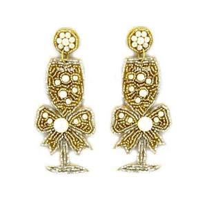 Colorful Beaded Heart <b>Drop</b> Earrings Bohemian Style Statement Jewelry for Women Party Fashion Dangle Earrings - Product Image 5