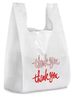 T-shirt de remerciement en plastique, avec sac fabriqué au Vietnam,