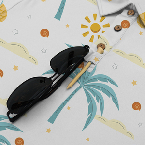 Fabricants de vêtements de golf OEM ODM, polos de golf personnalisés de qualité supérieure, séchage rapide, respectueux de l'environnement, imprimés en bambou, style hawaïen, sublimation - Product Image 3