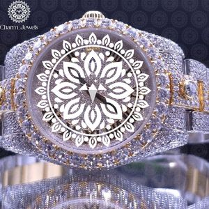 Charm_Jewels Women's Luxury Stainless Steel <b>Watch</b> Round Dial Sapphire Crystal Analog Quartz Folding Clasp 38mm - Product Image 1