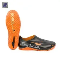 ALLBIKE 2 Orange Waterproof PVC Rain <b>Boots</b> for Motorcycle Riding & Outdoor Casual - Product Image 3