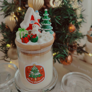 Velas Aromáticas Navideñas Hechas a Mano con Cera de Soya, Ecológicas, de Larga Duración, con Aroma Personalizado y Forma Única para Decoración del Hogar, Fiestas y Pascua - Product Image 3