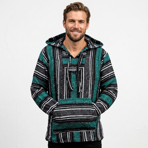 Sudadera con Capucha a Rayas para Hombre, Corte Regular, Informal, para Otoño, Estampado por Sublimación, Tejido de Poliéster, Manga Larga - Product Image 5