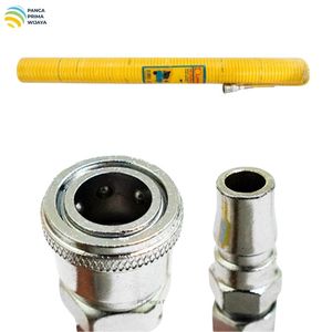 Manguera Espiral para Compresor de Aire de 15 Metros |   Manguera Neumática Flexible de PU de 120 PSI con Sello de Goma NBR para Herramientas Neumáticas - Product Image 5