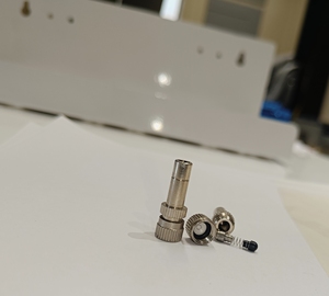หัวฉีดพ่นหมอกแรงดันสูง Watersun Brass Silver ขนาด 6 มม. สำหรับระบบทำความเย็นและรดน้ำในโรงเรือน - Product Image 4