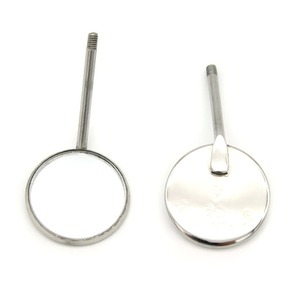 10 unidades de reflectores bucales manuales de doble cara, autoclavables, negros, de primera calidad, para examen de superficie frontal - Product Image 4