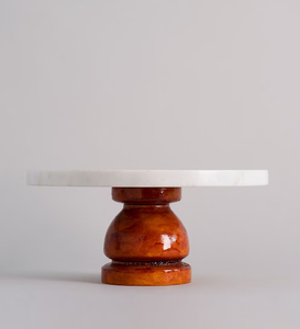 <b>Marble</b> <b>Cake</b> <b>Stand</b> Christmas Parties Hexagon Shape Wood Base Crafts Top Quality <b>Cake</b> <b>Stand</b> Best Price - Product Image 3