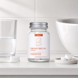 [FROM OREUM] Pasta Dental Sólida con Sabor a Mandarina de Jeju, 60 Tabletas para Cepillado Diario, Cuidado Bucal - Product Image 2