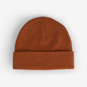 High Demand Premium Winter Beanie Hats Custom Logo 100% Acrylic Unisex Adjustable <b>Folded</b> Edge Silk <b>Screen</b> Printed - Product Image 1