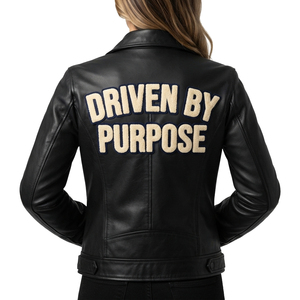 Veste en cuir véritable pour femmes, vente en gros, col rabattu, vestes en cuir tendance, veste en cuir brodée en chenille pour femmes - Product Image 1