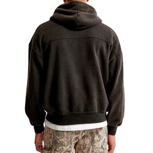 2025 nuevo último diseño Sudadera con capucha para hombres Log personalizado 100% algodón de alta calidad Drop Shoulder Fleece hombres sudaderas con capucha - Product Image 6