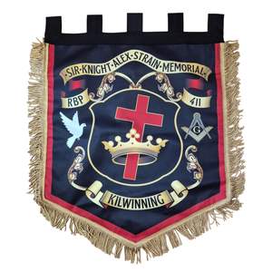 Banderas de la Brigada de los Pioneros de Derry: Larkhall, 1688, Crookshannen, T. Stewart, Harve, Sherrard, Conningham, T.T. El Valiente - Product Image 4