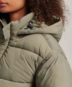Casual Wear Full Zip Knitted Breathable Waterproof Bubble Coat Embroidery Customized Private Label <b>Women</b> Crop Puffer <b>Jacket</b> - Product Image 3
