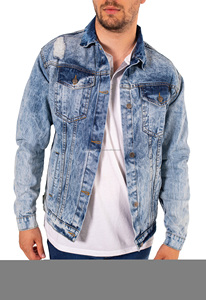 <b>Men's</b> <b>Trucker</b> <b>Jackets</b> Casual Cowboy Rugged Jean Denim Biker the <b>Trucker</b> <b>Jacket</b> Wholesale and Customize Denim <b>Jacket</b> - Product Image 4