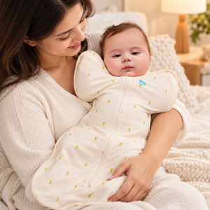 Gigoteuse en bambou pour bébé |   Couverture d'emmaillotage 1.0 TOG avec ouvertures pour les bras |   Couverture d'emmaillotage respirante pour bébé |   Vêtements de nuit pour nouveau-nés avec fermeture éclair sur le devant, ajustement sécurisé - Product Image 3