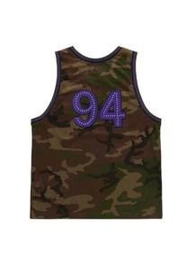 Maillot de basket-ball avec impression de logo personnalisé sur le devant, respirant, qualité professionnelle, design sans manches, 100% polyester - Product Image 5