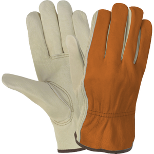 Gants de travail en cuir de vachette grainé haute performance, durables, respirants, polyvalents, pour l'hiver, confortables - Product Image 4