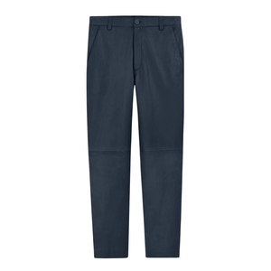 Conjunto de Traje de Cuero de Dos Piezas para Hombre, Blazer de Cuello Solapa con Botonadura Sencilla y Pantalones, Atuendo de Negocios - Product Image 2