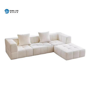 Horticlub YR2034 Canapé modulaire carré moderne de haute qualité personnalisé, écologique, avec dossier capitonné, ensemble de canapés sectionnels pour salon - Product Image 1