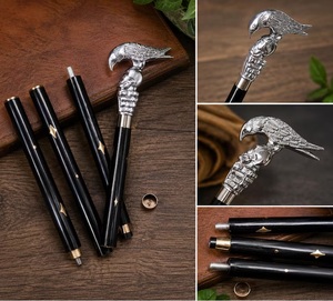 Canne artisanale de style victorien vintage |   Canne de marche avec poignée en laiton en forme de tête de cheval KULSOOM - Product Image 3