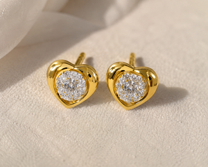 ต่างหูมอสซาไนต์ทรงโซลิแทร์ 0.42 กะรัต ดีไซน์คลาสสิค ชุบทองคำขาว 14K ทรงบริลเลียนท์ ได้รับการรับรองจาก GRA เงินแท้ S925 เหมาะสำหรับงานแต่งงานและงานปาร์ตี้ - Product Image 1