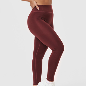 High Waist Calf-Length Yoga <b>Leggings</b> <b>With</b> <b>Pockets</b> Four-Way Stretch Spandex Polyester Women's <b>Workout</b> Pants - Product Image 5