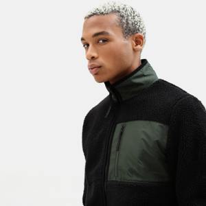 Chaqueta de Invierno Sherpa con Cremallera y Manga Larga, Color Sólido, Personalizada al por Mayor, Chaqueta de Forro Polar, Chaquetas de Moda Urbana para Hombre - Product Image 3