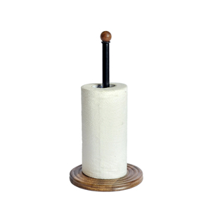 Modern Mixed Material Crystal Finial Paper Towel Holder Metal Table Top Utility Tissue Holder Serving Geometrical Tissue <b>Rack</b> - Product Image 6