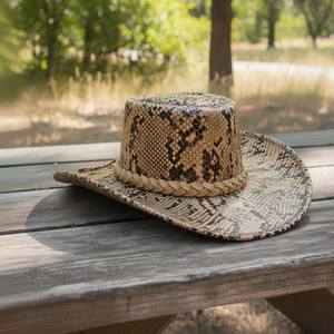 Sombrero de Vaquero con Bordado a Mano, Ajustable, para las Cuatro Estaciones, Unisex, para Viajes, Pesca, Aventuras al Aire Libre, de Primera Calidad - Product Image 2