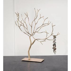 Présentoir à bijoux artistique en forme d'arbre avec crochets en forme de branches, support large anti-emmêlement pour colliers, base stable, rangement décoratif pour coiffeuse - Product Image 1