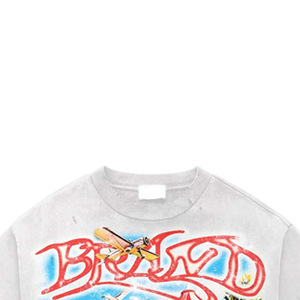 BRAVO Freedom Carousel Print <b>Men's</b> Short Sleeve T-Shirt Regular Fit <b>Turtleneck</b> Formal Jersey 100% Cotton Front Logo <b>White</b> - Product Image 3