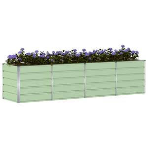 Macetero de Acero Verde 240 x 80 x 75 cm, Macetas y Jardineras - Product Image 3