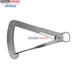 Jeu de calibres de mesure de couronnes de 4 pouces, outil de mesure de précision pour bijoux et dentisterie, en acier inoxydable, durable et précis - Product Image 3