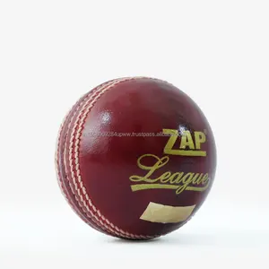 Premium Plus Alum Curtido Cuero ZAP League Cricket Ball Dynamic Sport Equipment-Los mejores precios para la venta - Product Image 1