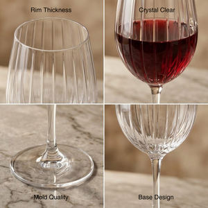 [Holar] Copas de Vino de Plástico Modernas, Resistentes a los Golpes, de 21 oz, Color Borgoña, Hechas en Taiwán, para Bodas, Aniversarios y Fiestas - Product Image 4