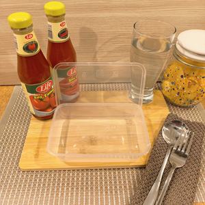 กล่องใส่อาหารพลาสติก PP ขนาด 500 มล. สำหรับไมโครเวฟ พร้อมฝาปิด ใช้แล้วทิ้ง ใช้กับช่องแช่แข็งได้ ย่อยสลายได้ รีไซเคิลได้ ใช้กับเครื่องล้างจานได้ ใช้กับเตาอบได้ - Product Image 1